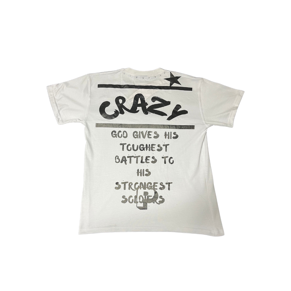 Crazy White Tee